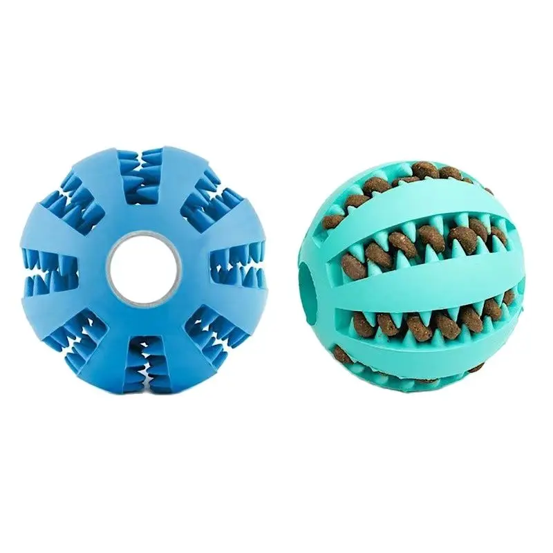 

Toys for Dogs Rubber Dog Ball For Puppy Funny Dog Toys For Pet Puppies Large Dogs Tooth Cleaning Snack Ball Toy For Pet Products