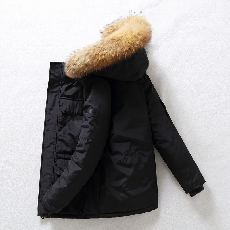 Fashion Men White Duck Down Jackets For Couples Zipper Hooded Parkas Outerwears Winter Thicken Casual Luxury Brand Puffer Coats