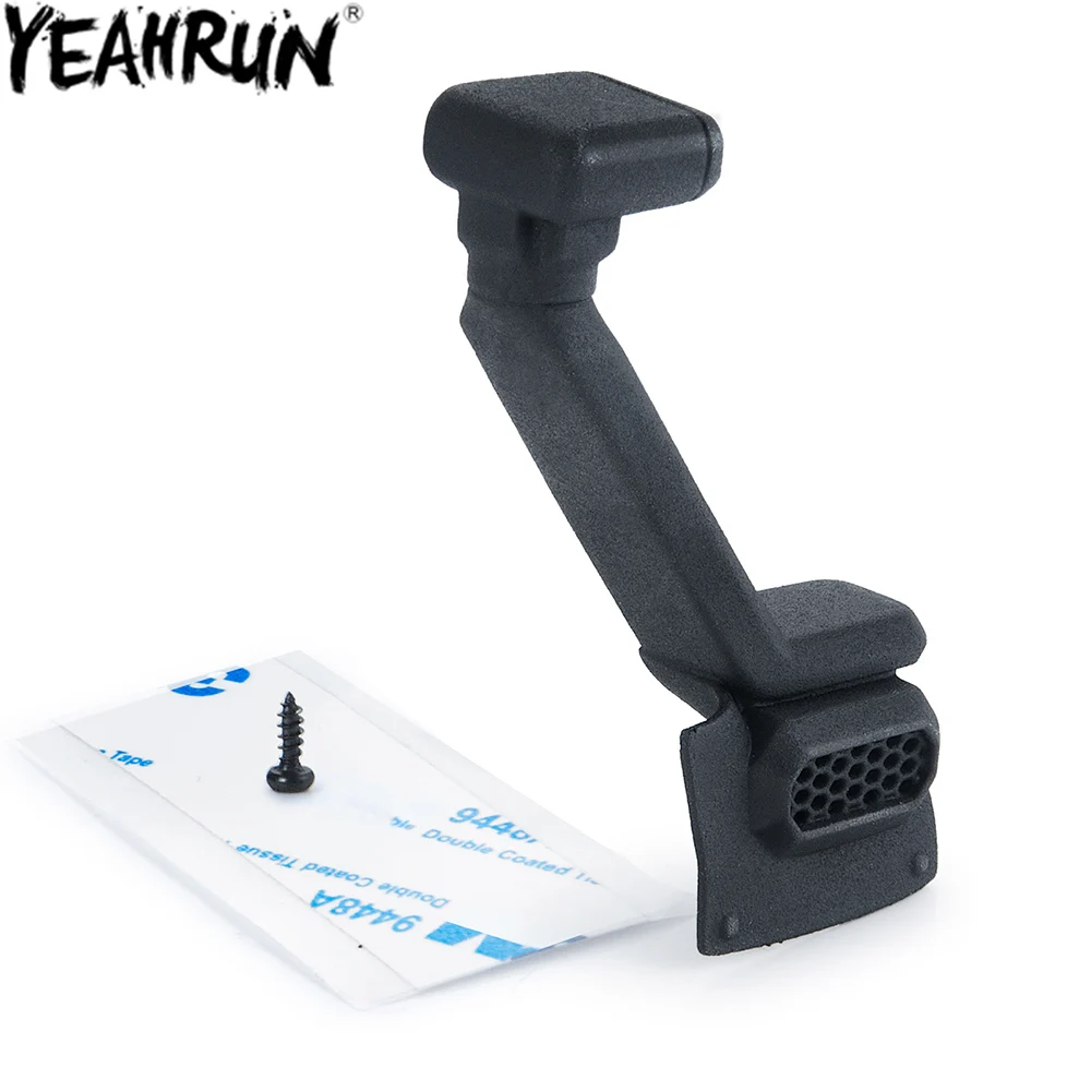 

Черный капот для подводного плавания YEAHRUN, подвесной воздушный впускной клапан для 1/10 RC Crawler SCX10 III AXI03007 Jeep JLU Wrangler, обновленные детали