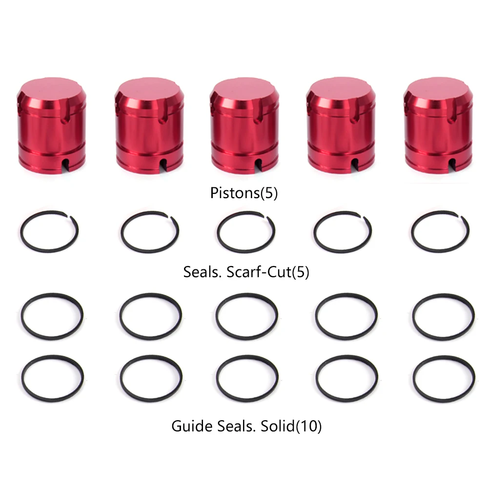 

ZS 5 шт. комплект поршней аккумулятора трансмиссии красный для Chrysler 45RFE 545RFE 66RFE 68RFE 1999-на для Dodge Jeep Ram 44894-01MK