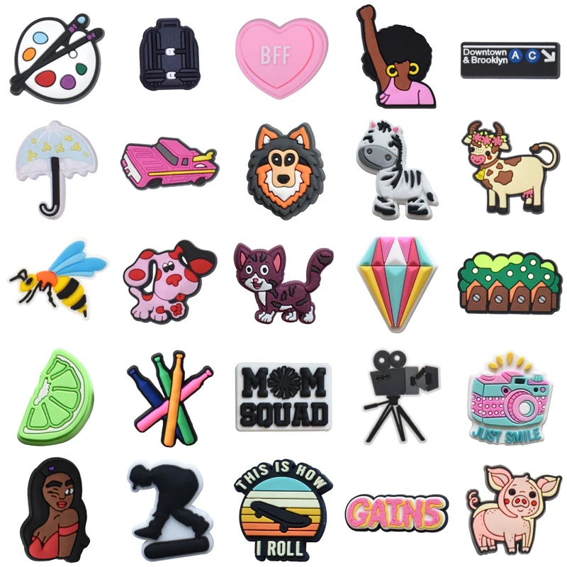 

Men Decorations for Crocs Boy Shoe Charms Gifts Women Charm Packs Para Pins Kids Shoes Accessories Wholesale Bulk Set Jeans Girl