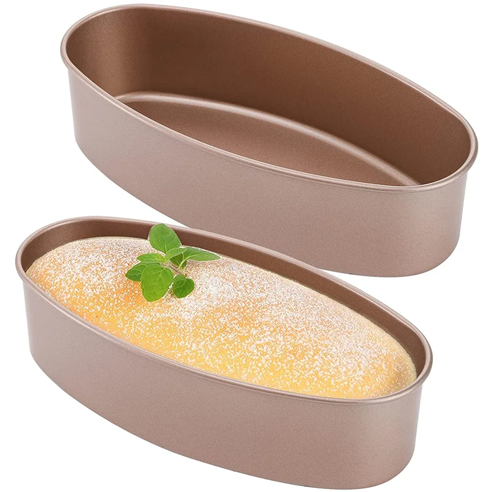 

Cheesecake Cake Mold Oval Pans Carbon Baking Tray Nonstick Bread Pan Baking Mould Pie Tin Tray Bakeware Tool Accessories