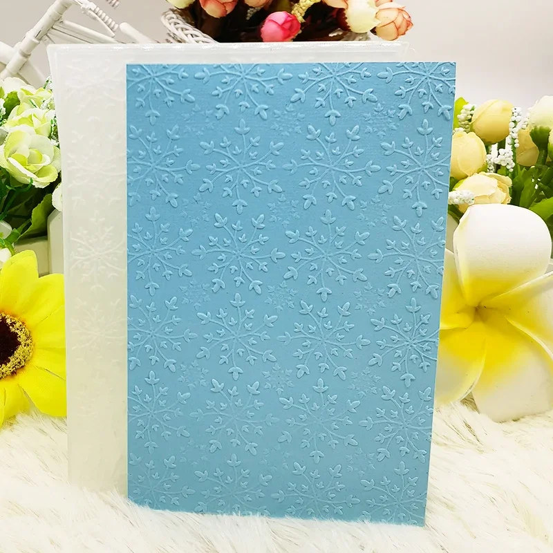 Тисненая папка с текстурой 3-d-Снежинка