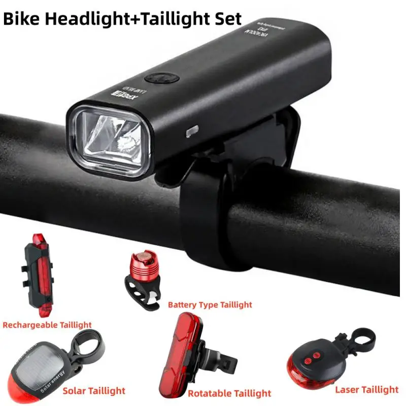 Фара и задний фонарь для велосипеда 400 лм зарядка через USB