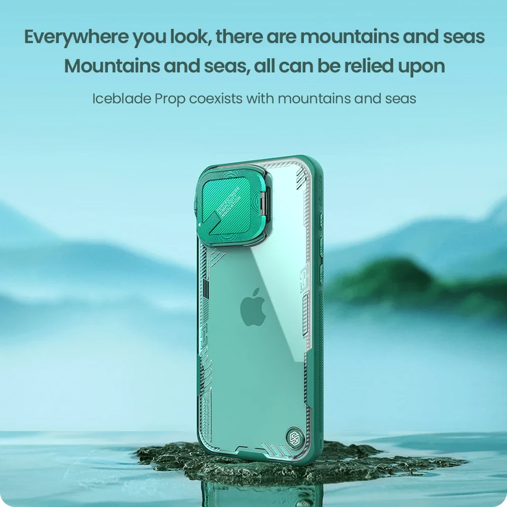 Фото NILLKIN для iPhone 16 Pro Max/16 Pro iceblade Prop, прозрачный прозрачный объектив 360, защитная задняя крышка для полной камеры №3
