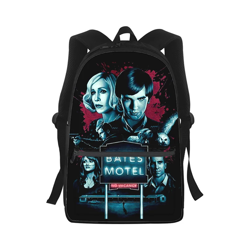 Bates Motel Men Women Backpack 3D Print Fashion Student School Bag Laptop Backpack Kids Travel Shoulder Bag