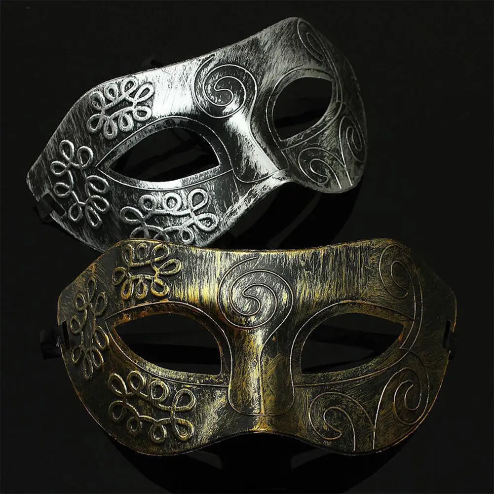 

Hot sale Lovely Men Burnished Antique Silver Gold Venetian Mardi Gras Masquerade Party Ball Mask Sexy Costumes Props Headwear