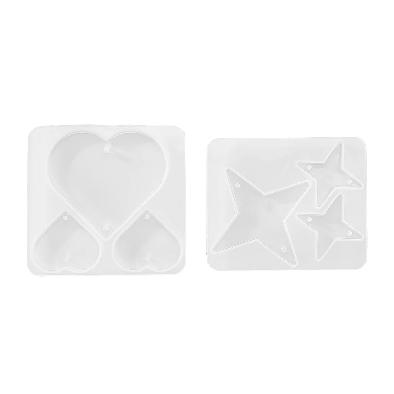 

Star Heart Shape Silicone Molds DIY Crystal Epoxy Resin Mould for Home Decor