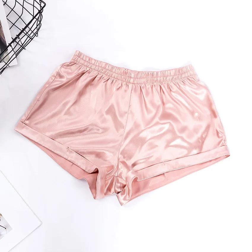 High Quality Pajamas For Women Short Sleeves Silky Satin Lady Pijamas 2 Piece Sets Sleepwear Girls Nightgown