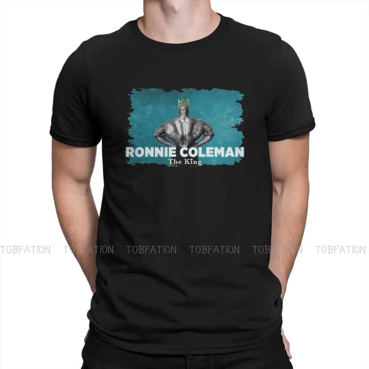 

Ronnie Coleman Fit Exercise Original TShirts The King Blue Distinctive Homme T Shirt Funny Clothing 6XL
