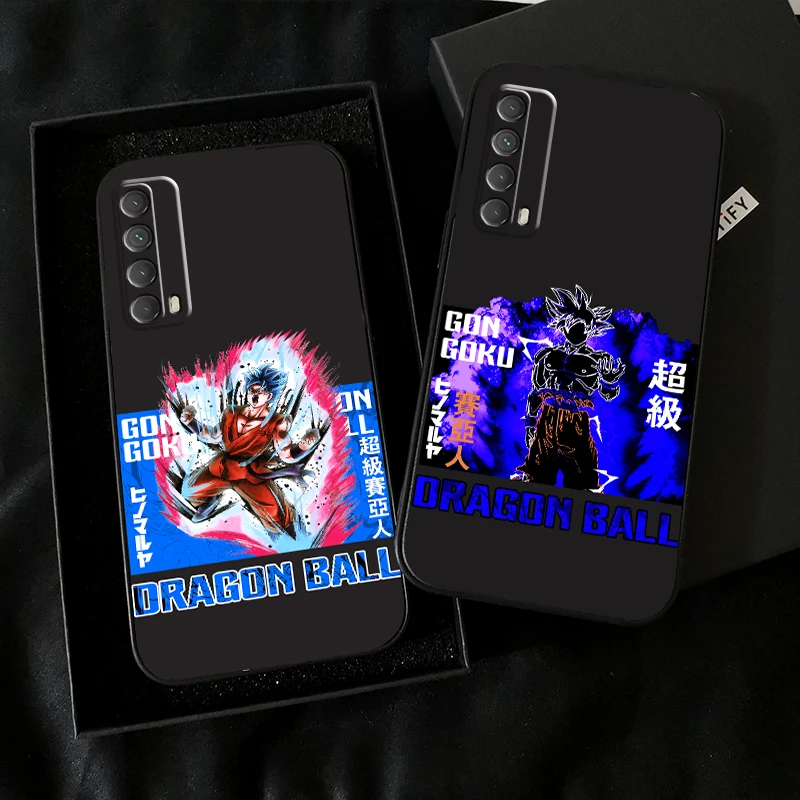 

Japanese Dragon Ball Anime Phone Case For Huawei Honor 7A 7X 8 8X 8C 9 V9 9A 9X 9 Lite 9X Lite Back Silicone Cover Black Funda