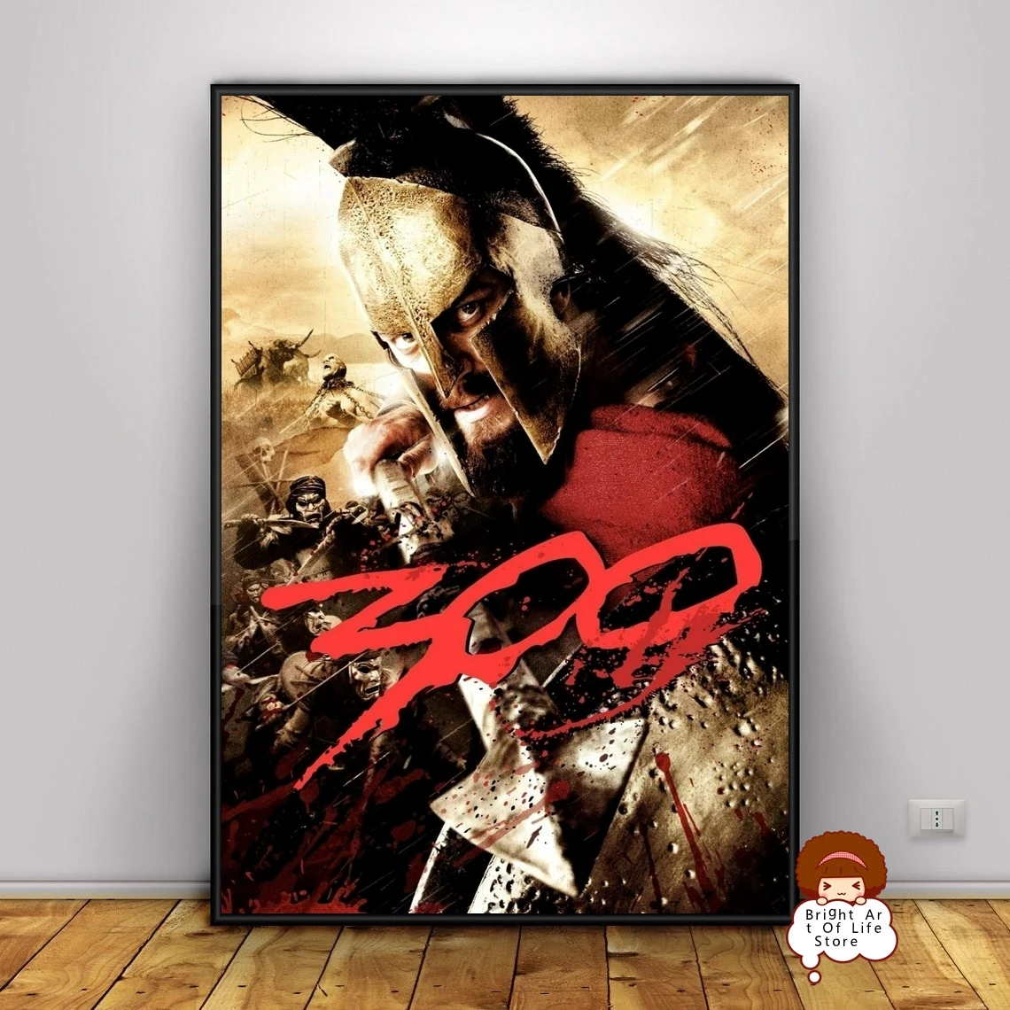 

300 (2007) постер фильма классическое искусство фото печать на холсте домашний декор настенное Искусство (без рамки)