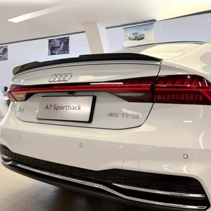 Спойлер для Audi A7 M4 Voi frou ABS 2019-2022 serat karbonungkin Belg Sayap Bagasi