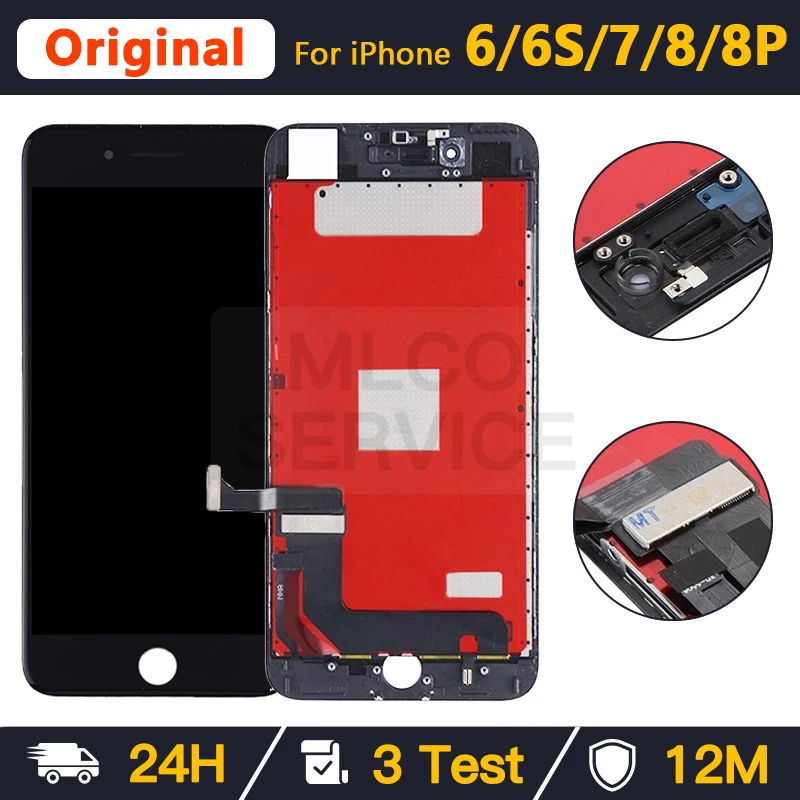 Дисплей для iPhone 6 7 8 Plus 6splus 7P 8P без битых пикселей сенсорный экран с дигитайзером в