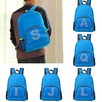 foldable backpack women ultralight portable folding travel daypack men sports mountaineering pack text letter pattern backpacks