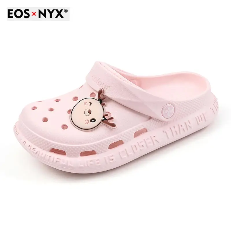 

EOSNYX Children Garden Shoes New Fashion Boys and Girls Cartoon Sandal Slippers High Quality Kids Indoor Baby Swimming Sandals