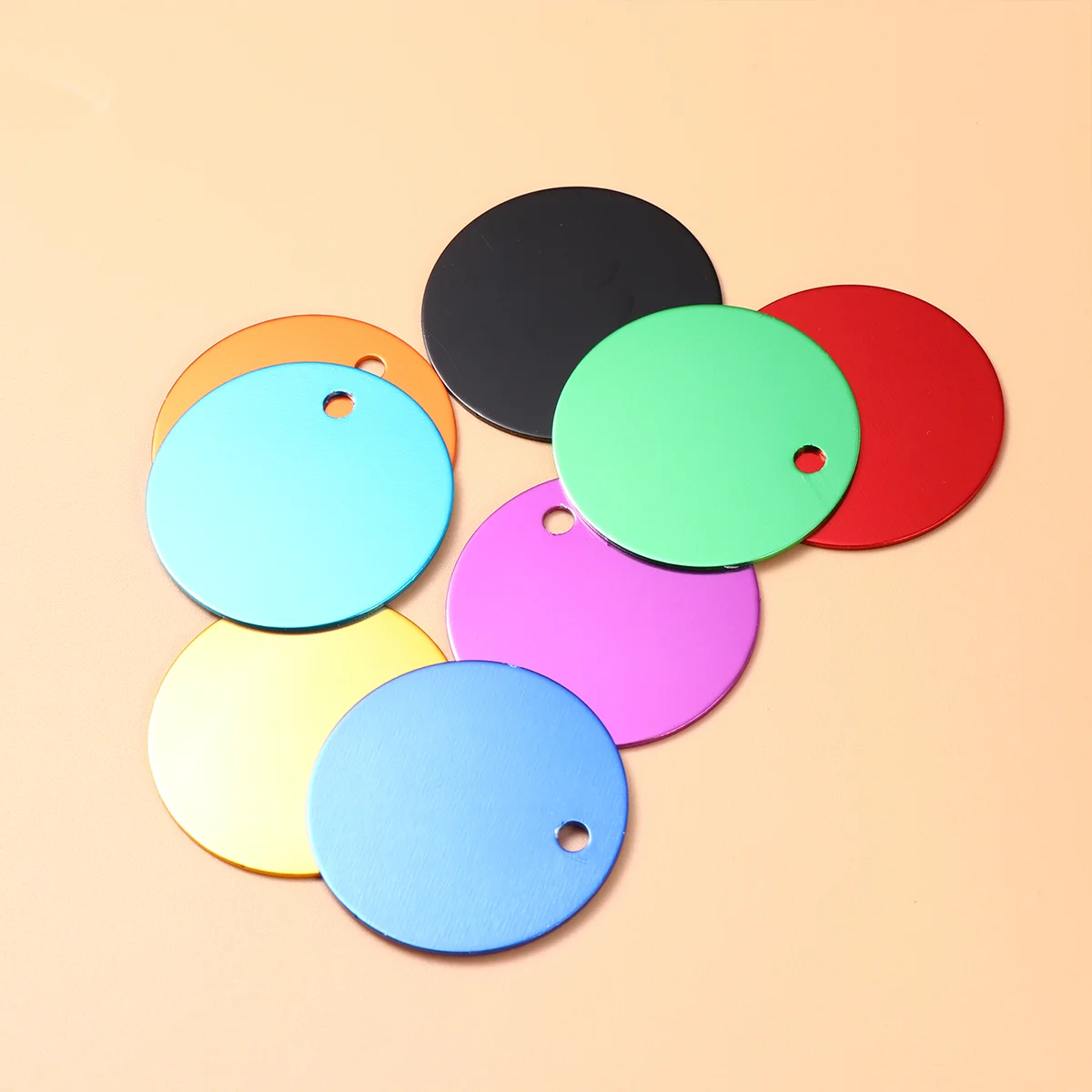 

Tags Dog Tag Pet Id Aluminum Blank Blanks Dogs Pets Personalized Round Metal Stamping Hangings Diy Color Name Cats Engraved