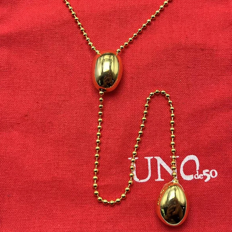 

2023 UNOde50 Hot Selling Fashion and Exquisite Geometric Necklace in Europe and America Women's Romantic Jewelry Gift Bag