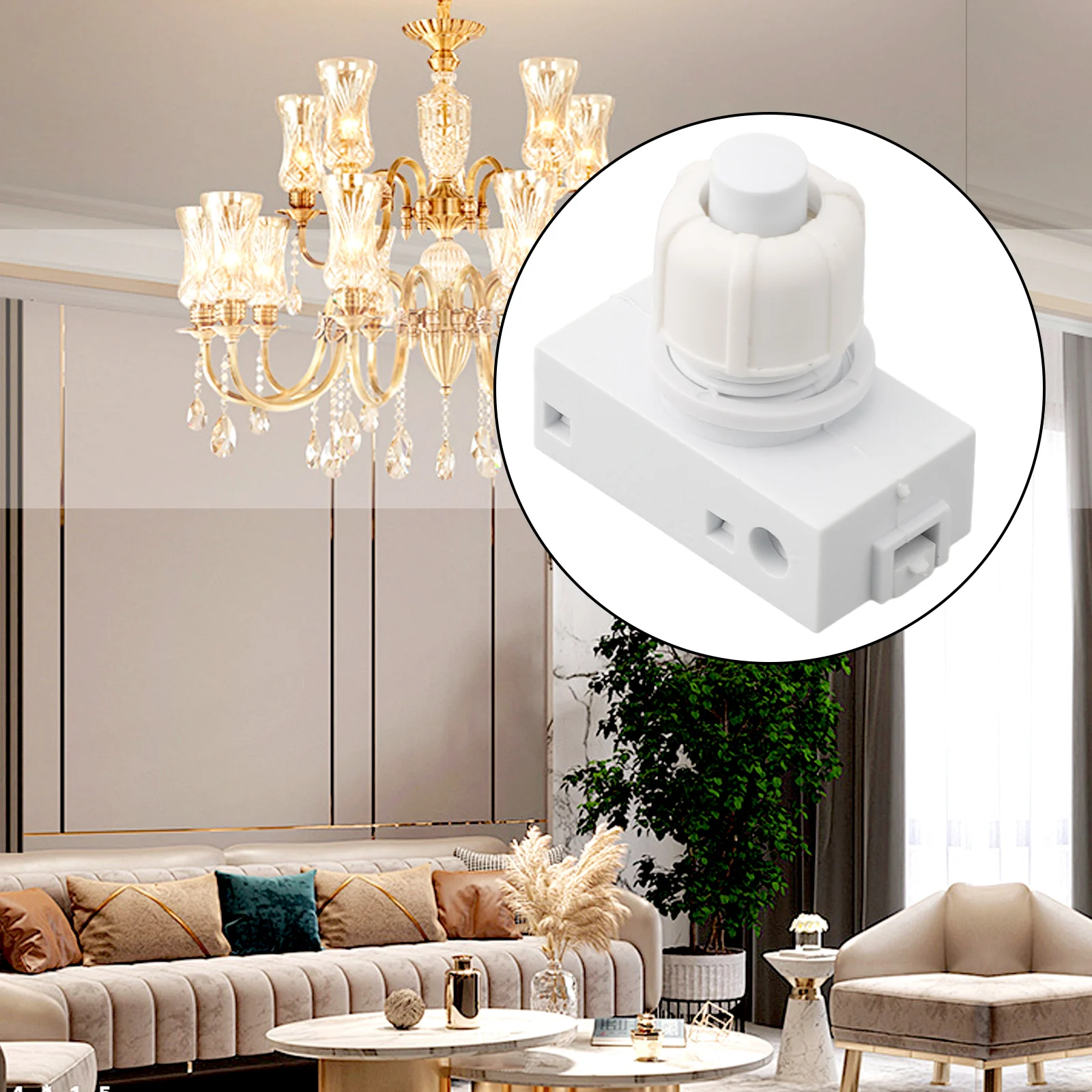 Переключатели переключатели давления аксессуары с белыми встроенными лампами