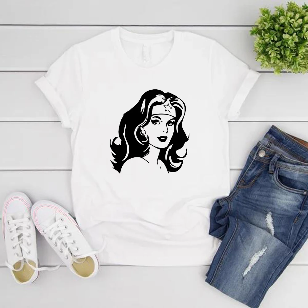 

Wonder Female Tshirt Mother's Day Gift Feminist Shirt Women Tshirts Girl Power Superhero Mama Tee Wonder Mom Graphic T Shirts