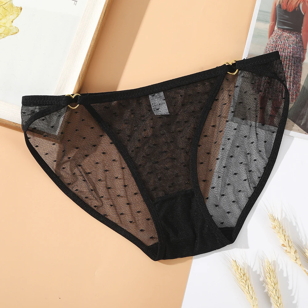 

Lace Transparent Low-waist Panties for Women Ultra-thin Ladies Comfortable Seamless Panties Thongs String Lingerie Underwear