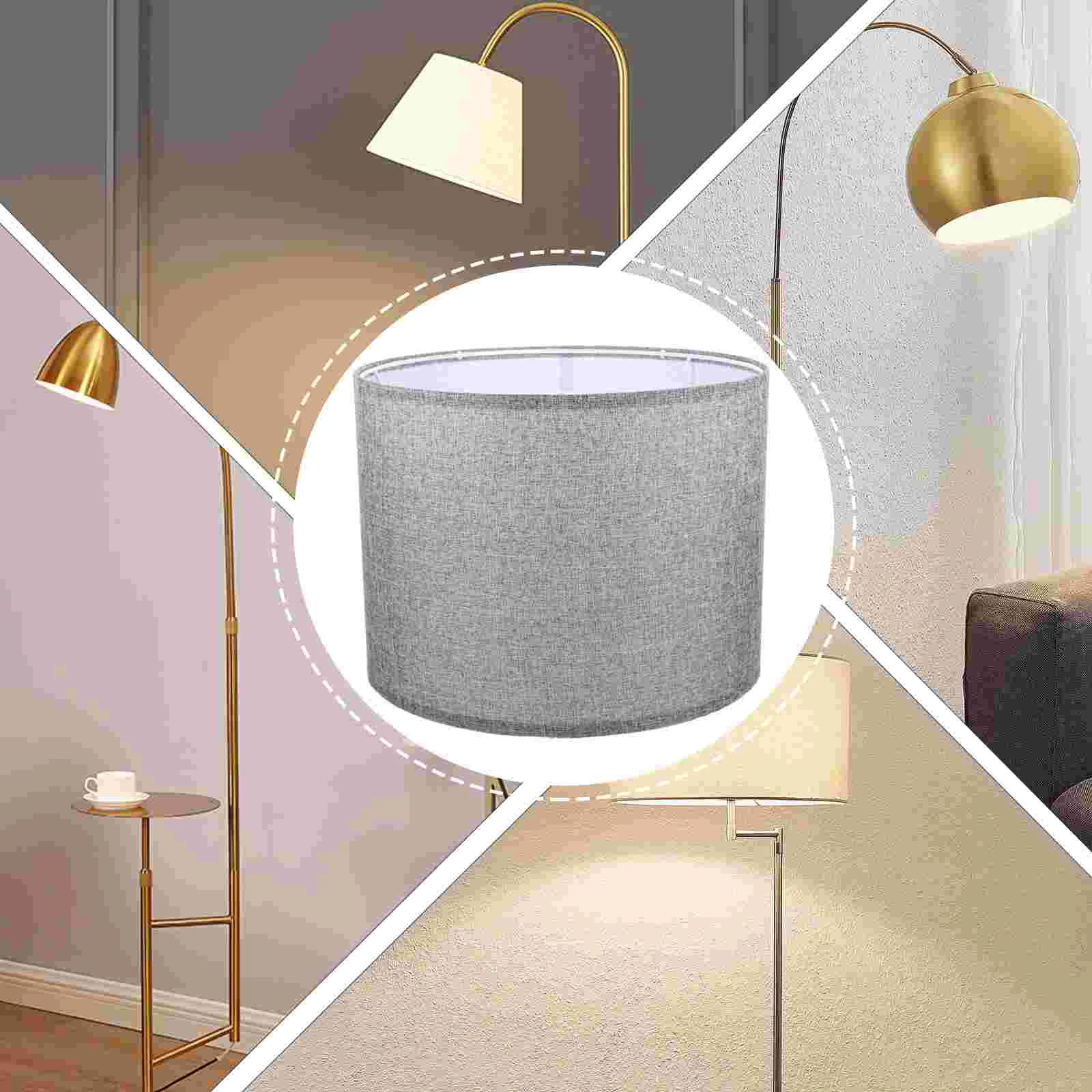 

Rustic Household Lampshade Decorative Linen Cloth Light Shade Widely-used Table Floor Ceiling Lampshade