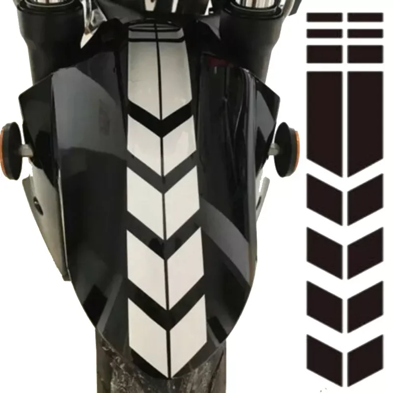 

Motorcycle Arrow Reflective Stickers Wheel on Fender Waterproof Safety Warning Arrow Tape Decal Motorbike Decoration Decals