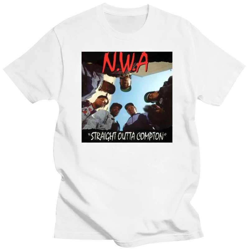 Nwa (N W A ) Футболка Straight Outta Compton Мужская футболка в стиле хип-хоп рэп подарок