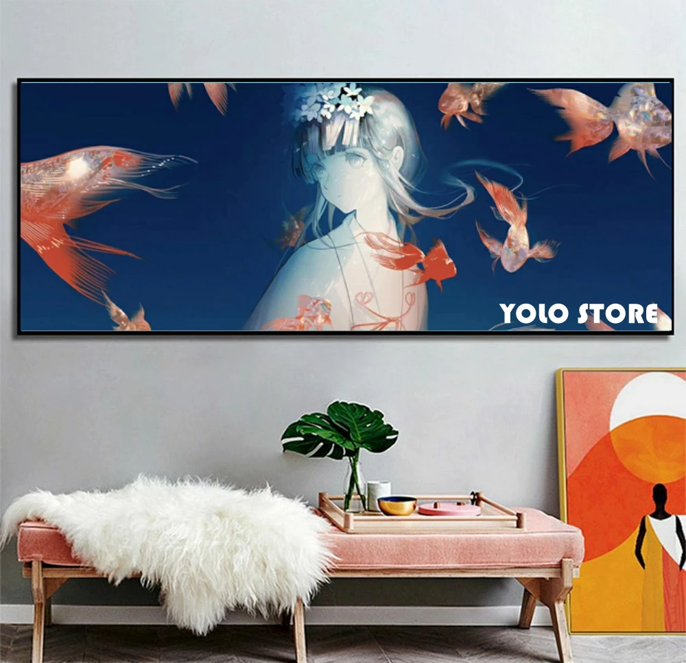 

DIY 5D Diamond Painting Ocean Fish Girl Art Cross Stitch Kits Christmas Home Decor Full Mosaic Embroidery Handmade New Gift