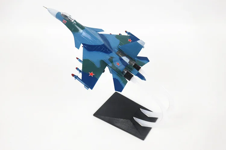 

1:72 32cm ABS Static Simulation Fighter Aircraft model Russian Soviet Union-37 Fighter Airlines Assembled airplane model Plane