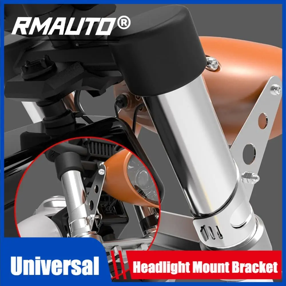 

2Pcs Universal Motorcycle Headlight Mount Bracket Fork Ear Alloy Headlamp Holder Clamp Adjustable Fork Mount 27-36mm 38-48mm