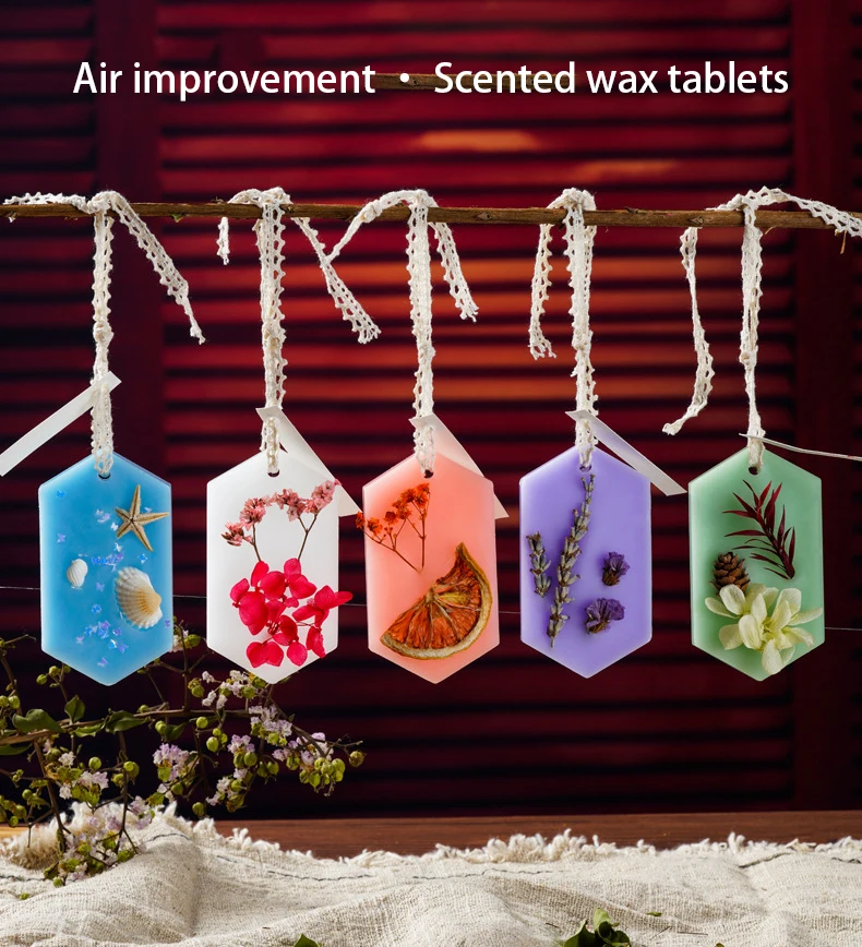 

Dry Flower Air Freshener Scented Wax Tablets Home Wardrobe Odor Aroma Long-lasting Fragrance Fresh Air Candles Wax Tablet Gifts
