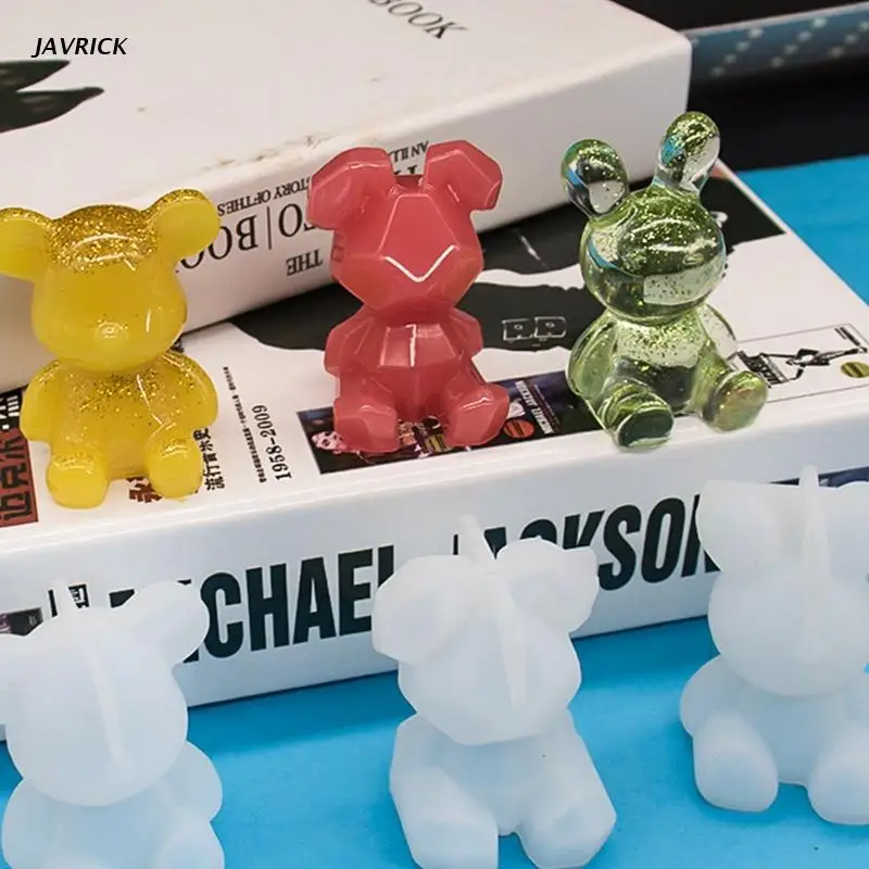 

Силиконовые формы для брелоков, силиконовая форма для брелоков «сделай сам», изготовление брелоков с зеркальной поверхностью, форма для медведя, кролика