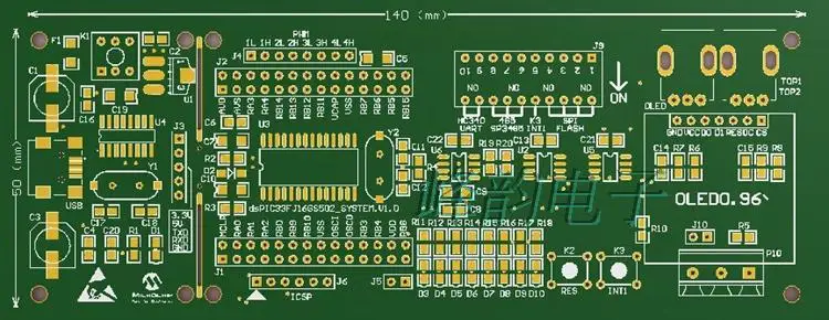 Плата разработки dsPIC DSPIC33CK dsPIC33CK32MP502 DSP Экспериментальная плата