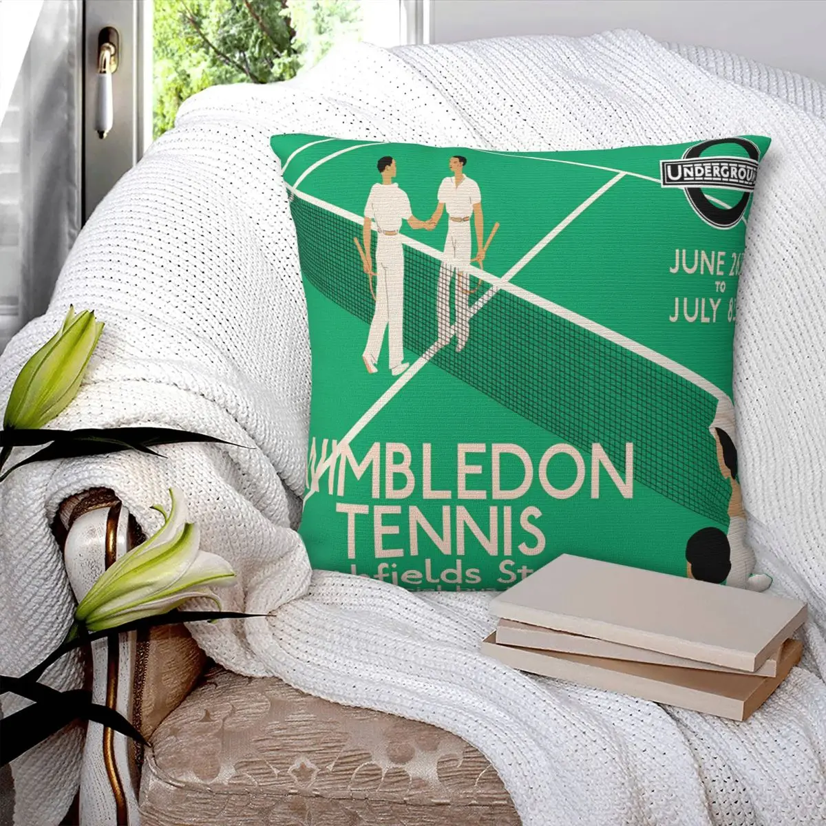 Наволочка Wimbledon Tennis Southfield Station London