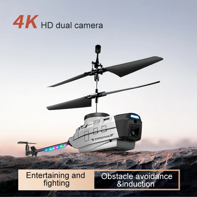 

Радиоуправляемый вертолет Дрон 4K двойная HD камера шесть осей Wi-Fi датчик жестов 2,4G обход препятствий самолета игрушки с дистанционным управлением для мальчика