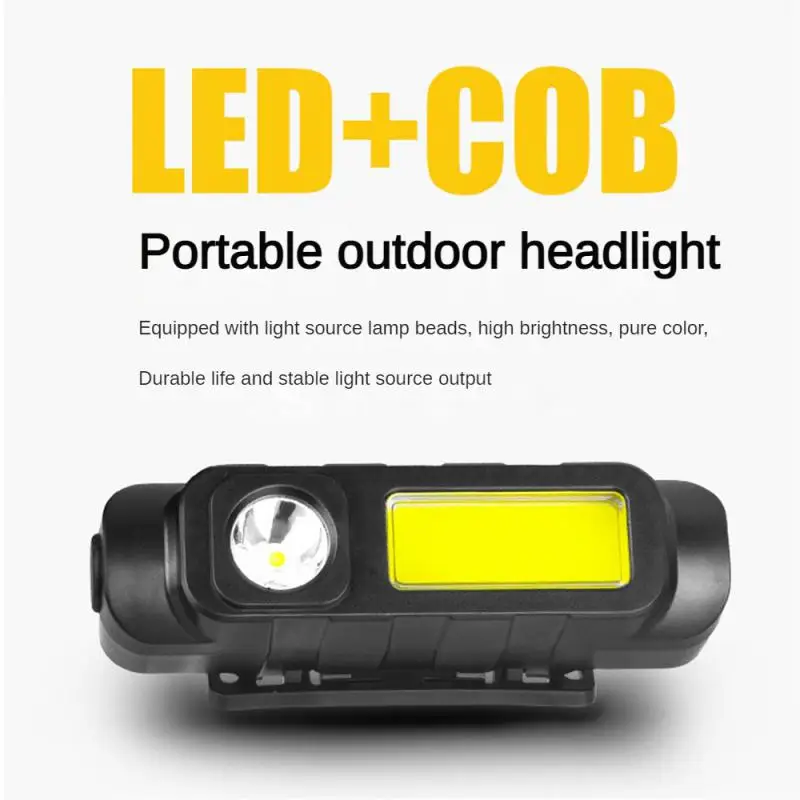 

Led Lamp Multi-gear Adjustable Long Shot New Strong Light Portable Portable Lighting Headlamp Usb Interface Charging Work Lamp