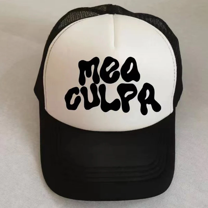 New big letter trend hat casual ordinary mesh baseball cap adjustable backstrap cap female hip hop trucker cap street dad cap