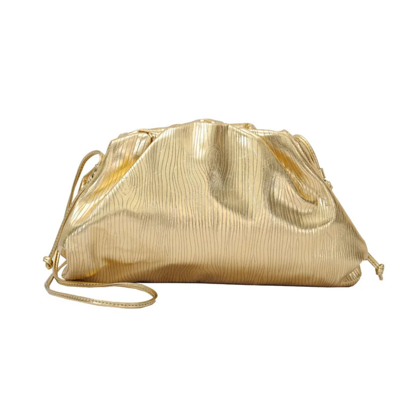 

Women's Bag 2022 New Golden Cloud Bag Woven Dumpling Bag Handbag Single Shoulder Oblique Span Bag Cc Women Purse and Handbags
