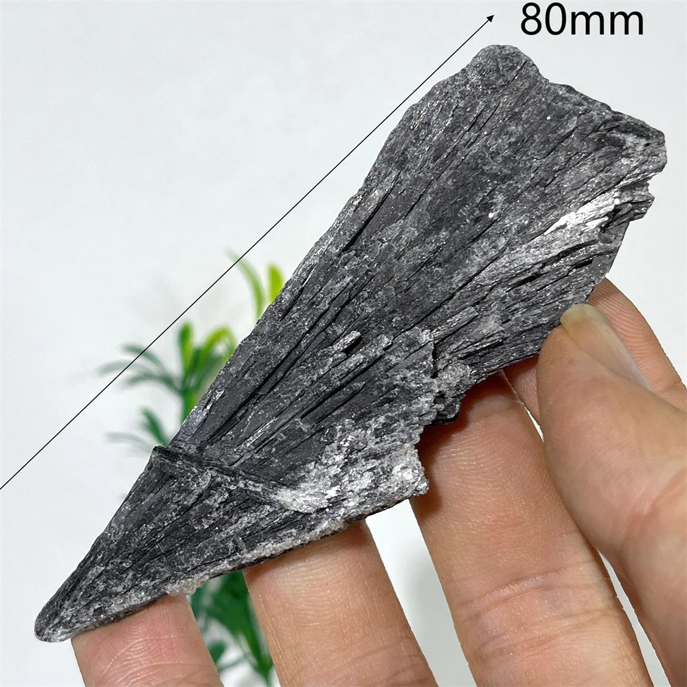 Черный турмалин перо образец Сырье камень кварц драгоценный натуральный
