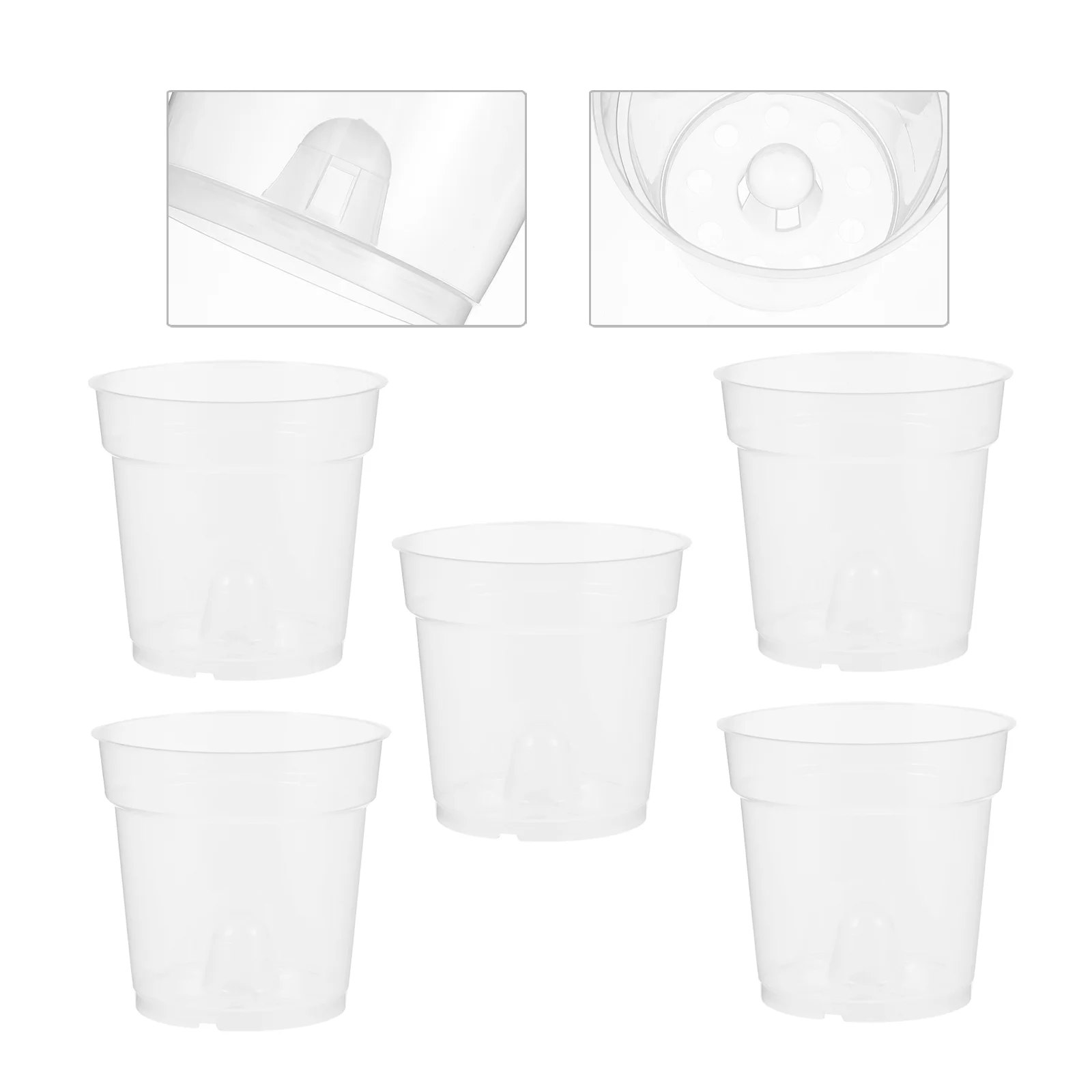 

Pot Potsnursery Hydroponicmesh Slotted Container Cup Planting Planter Net Orchid Flower Starting