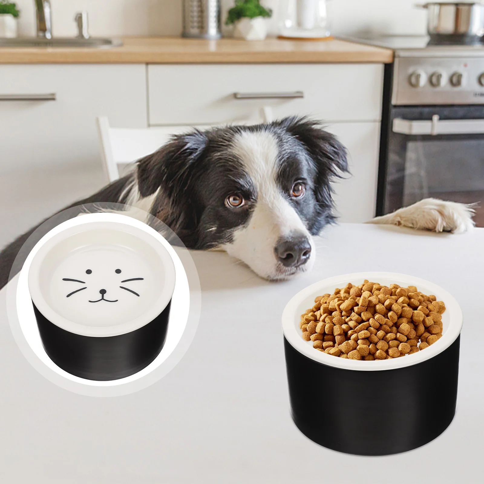 

Multipurpose Non-slip Dual-use Food Feeder For Pet Pet Bowl Puppy Water Bowl for Home Pet Shop Gift Kitten