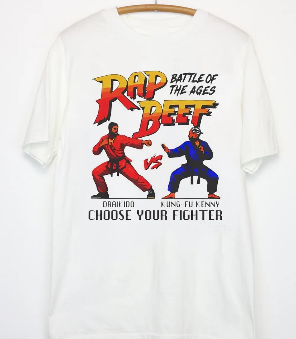 Женская белая футболка с коротким рукавом vs Kendrick Lamar все размеры JJ4360