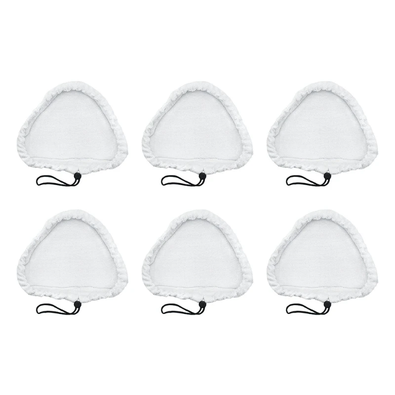 3/6/8 шт. сменные паровые швабры из микрофибры треугольные подушечки для швабр
