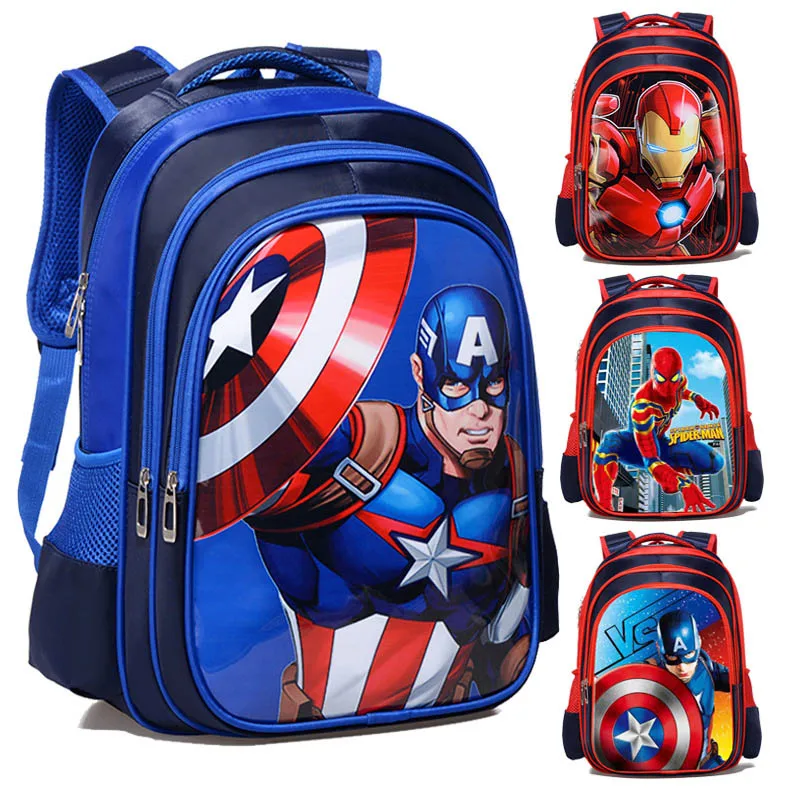

Disney Schoolbag Boys and Children Cartoon Backpack Cool Decompression Wear-resistant Large-capacity Water-repellent Backpack