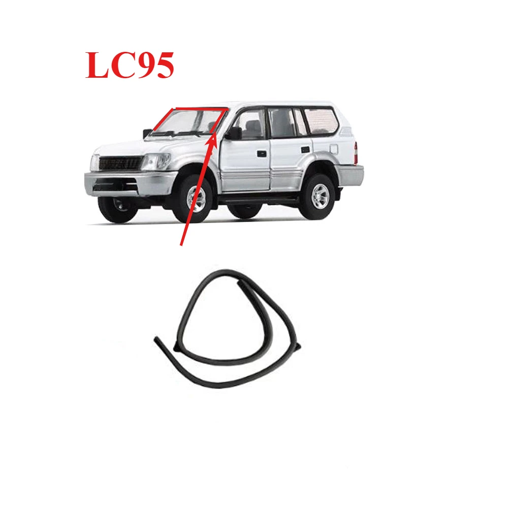 

1 шт., 3 или 5 дверей, резиновое уплотнение переднего стекла для Land Cruiser Prado LC95 1996-2002 75531-60010, задняя уплотнитель 75573-60010