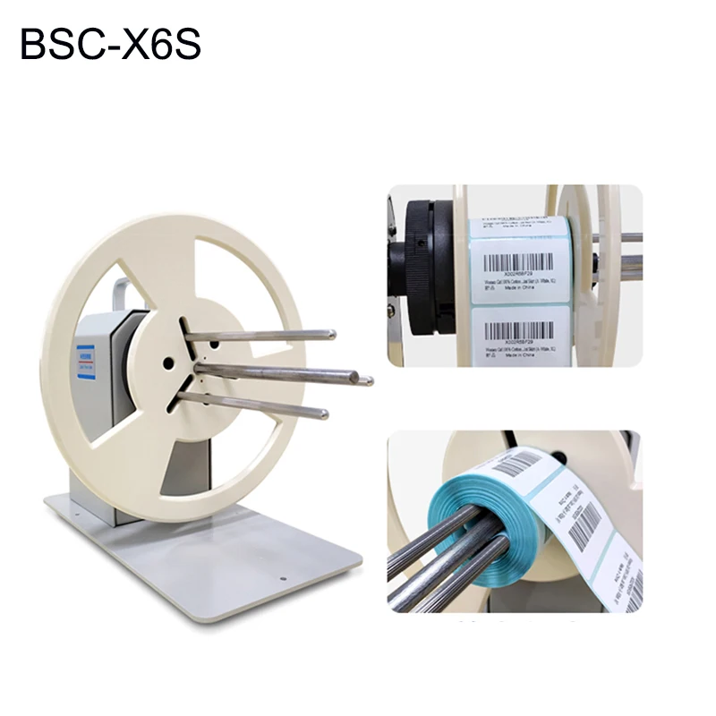 

Label Rewinder Two-way Automatic Rewinder Self-adhesive Barcode Machine Clothing Tag Reeler Tool