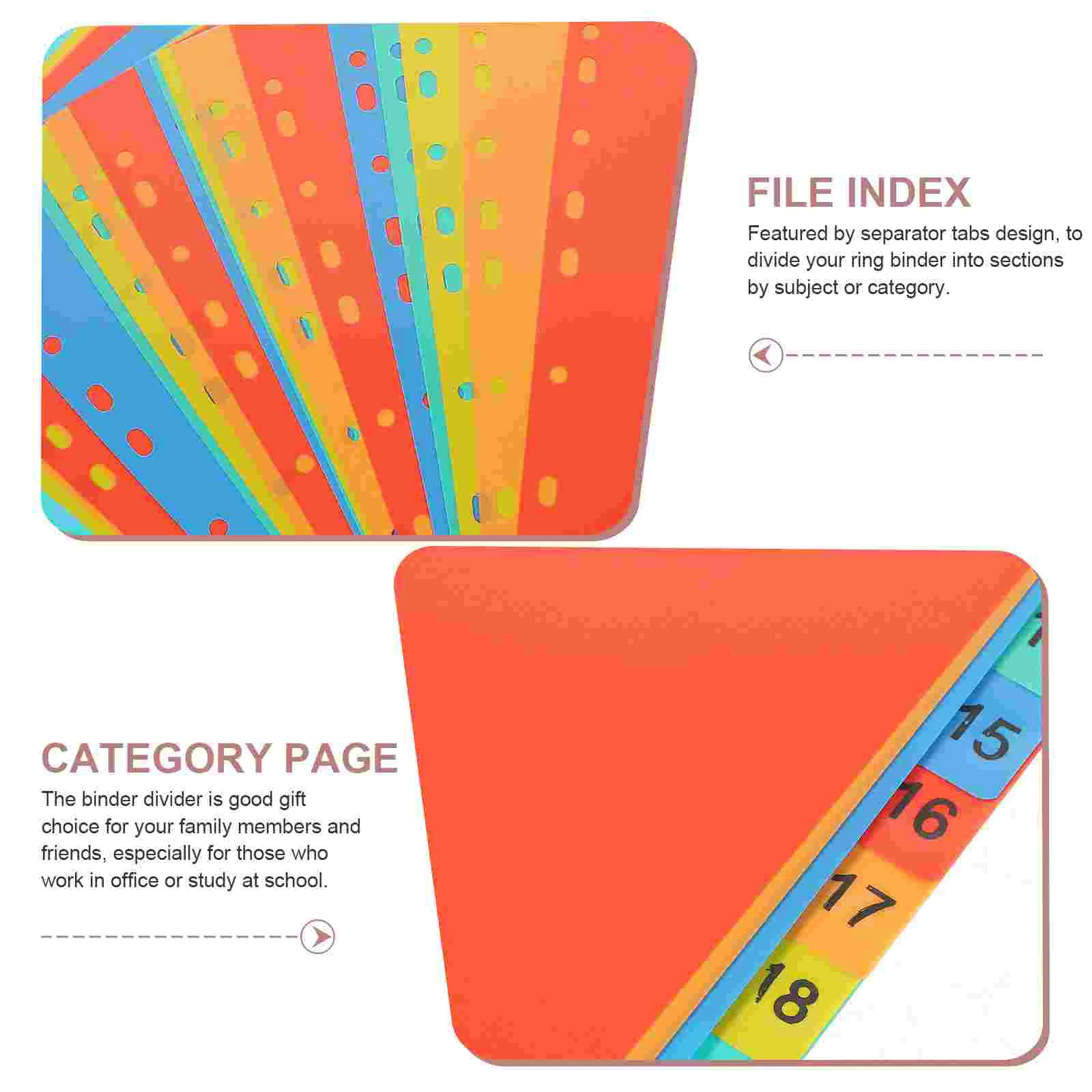 A4/11 индексная страница с отверстиями пластиковая классификация папка отрывными