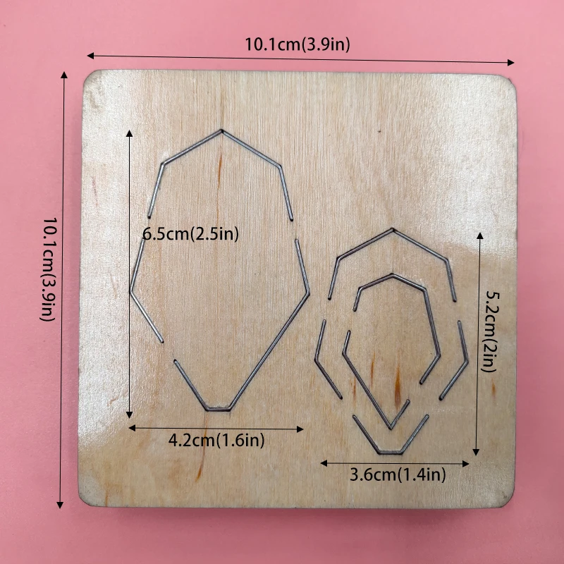 

Shaped Earring Wooden Cutting Dies Compatible with Most Machines