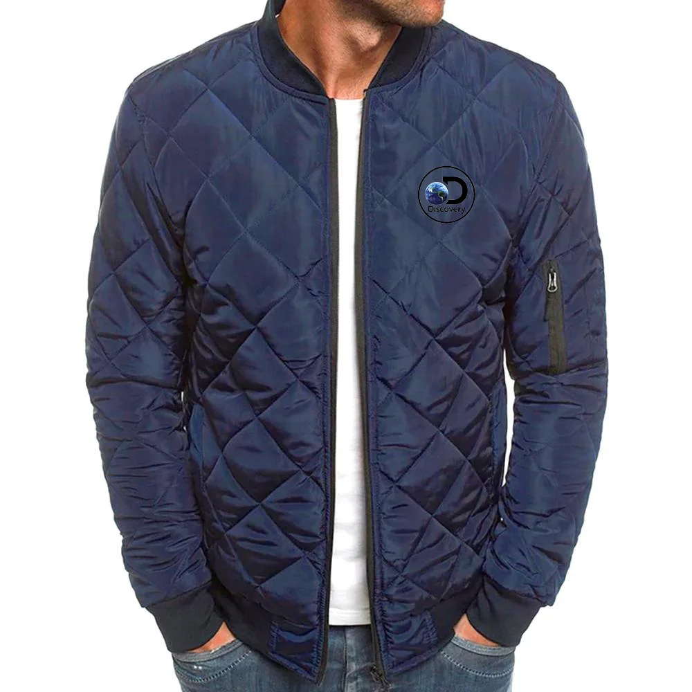 2022 Winter Coat Men'S Jacket Windproof Pilot Fashion Collar Spring Autumn Casual Solid Quilted Warm Zipper S-3xl